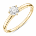0,50 ct lab grown diamant solitaire ring in 9 karaat goud 0,50 ct