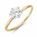 0,50 ct lab grown diamant solitaire ring in 9 karaat goud 0,50 ct