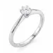 lab grown diamant solitaire ring in zilver