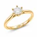0,50 ct lab grown diamant solitaire ring in 9 karaat goud 0,50 ct