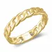 panzer ring in verguld sterlingzilver
