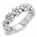 testsieraad bloem ring in geoxideerd sterlingzilver