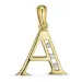 letter a hanger in 8 karaat goud