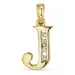 letter j hanger in 8 karaat goud