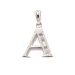 Letter a hanger in zilver