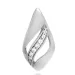 zirkoon hanger in zilver