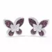 vlinder oorbellen in zilver