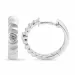 16 mm zirkoon creool in zilver