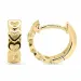 12 mm hart creool in verguld sterlingzilver