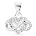 infinity zirkoon hanger in zilver