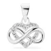 infinity zirkoon hanger in zilver