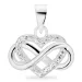 infinity zirkoon hanger in zilver