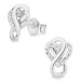 infinity zirkoon oorbellen in zilver