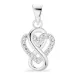infinity zirkoon hanger in zilver