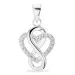 infinity zirkoon hanger in zilver