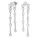 lange zirkoon oorbellen in zilver - Bubbly Sparkle