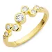 zirkoon ring in verguld sterlingzilver - Bubbly Sparkle