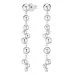lange oorbellen in zilver - Bubbly Pure