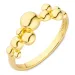 bolletje ring in verguld sterlingzilver - Bubbly Pure