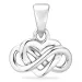 hart infinity hanger in verguld sterlingzilver - Amoré