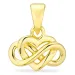 hart infinity hanger in verguld sterlingzilver - Amoré