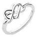infinity ring in zilver - Amoré