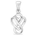 hart infinity hanger in zilver - Amoré