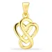 hart infinity hanger in verguld sterlingzilver - Amoré