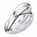 driedelige ring in zilver