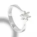 Solitaire ring in zilver