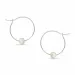 27 mm parel creool in zilver