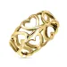 hart ring in verguld sterlingzilver