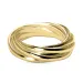knoop ring in verguld sterlingzilver