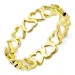 hart ring in verguld sterlingzilver