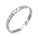 gedraaide ring in zilver