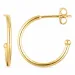 15 mm halfcreool in verguld zilver