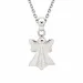engel ketting in zilver met hanger in zilver