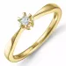 0,05 ct solitaire ring in 14 karaat goud