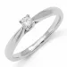 0,10 ct solitaire ring in 14 karaat witgoud