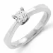 0,40  ct solitaire ring in 14 karaat witgoud