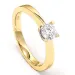 0,30 ct solitaire ring in 14 karaat goud