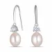 7,5-8 mm parel oorbellen in zilver