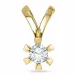 diamant solitaire hanger in 14 caraat goud 0,50 ct