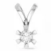 diamant solitaire hanger in 14 caraat witgoud 0,50 ct