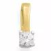 diamant solitaire hanger in 14 caraat goud-en witgoud 0,20 ct
