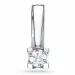 diamant solitaire hanger in 14 caraat witgoud 0,10 ct