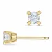 2 x 0,20 ct solitaire oorbel in 14 karaat goud met diamant
