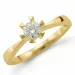 0,30 ct solitaire ring in 14 karaat goud