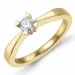 0,20 ct solitaire ring in 14 karaat goud