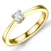 0,30 ct solitaire ring in 14 karaat goud